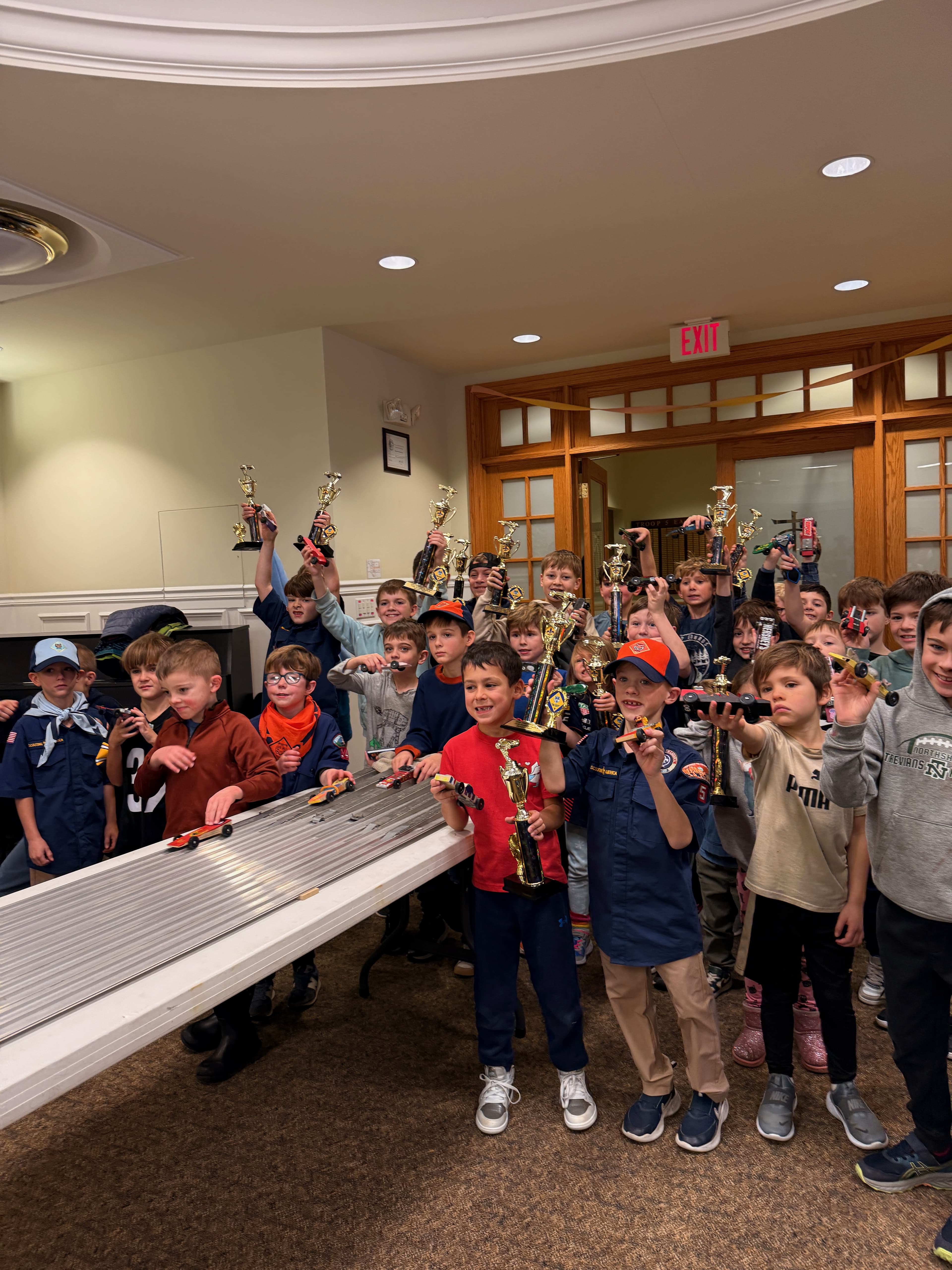 Pack 5 scouts at an event