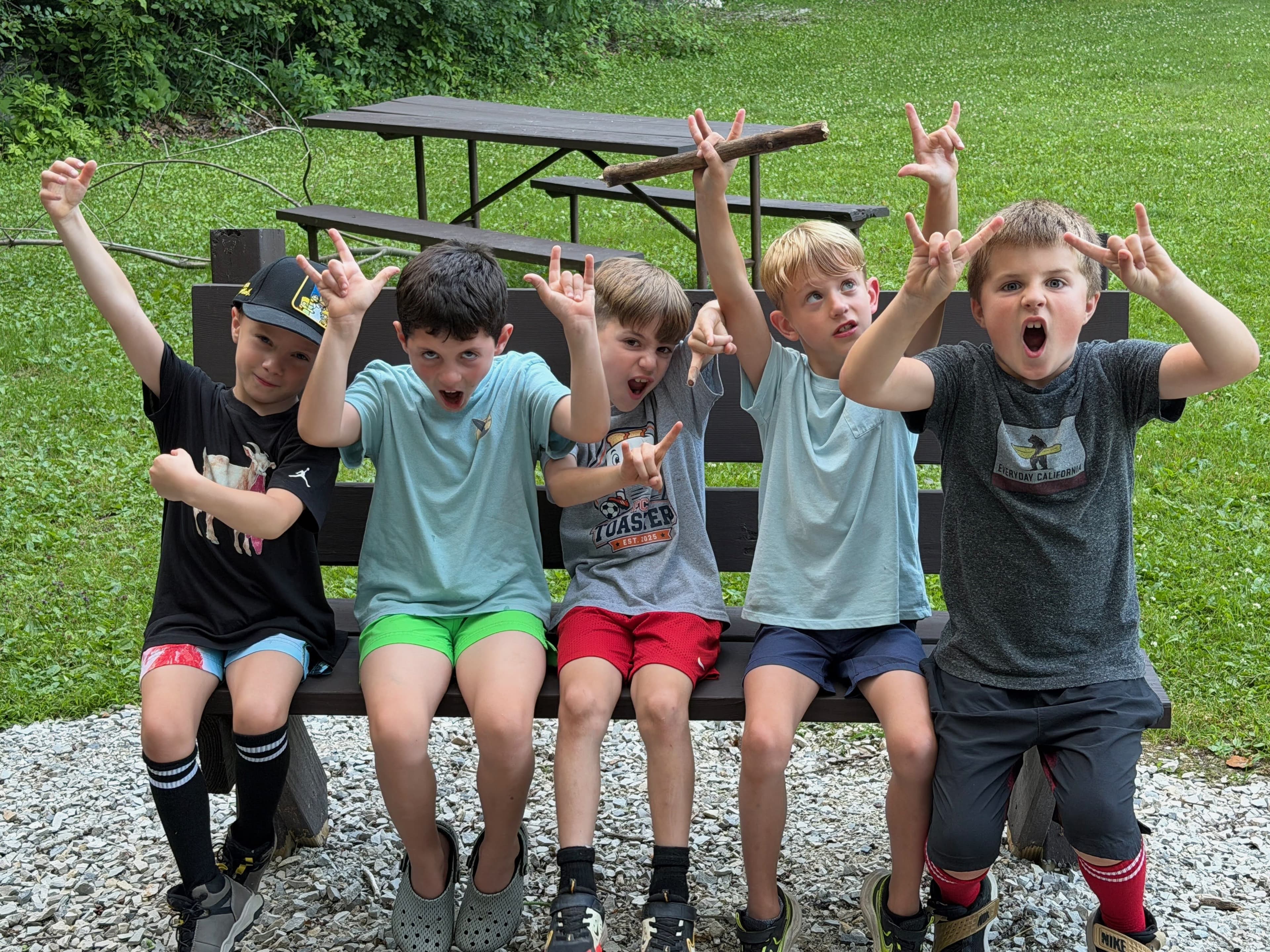 Pack 5 scouts camping